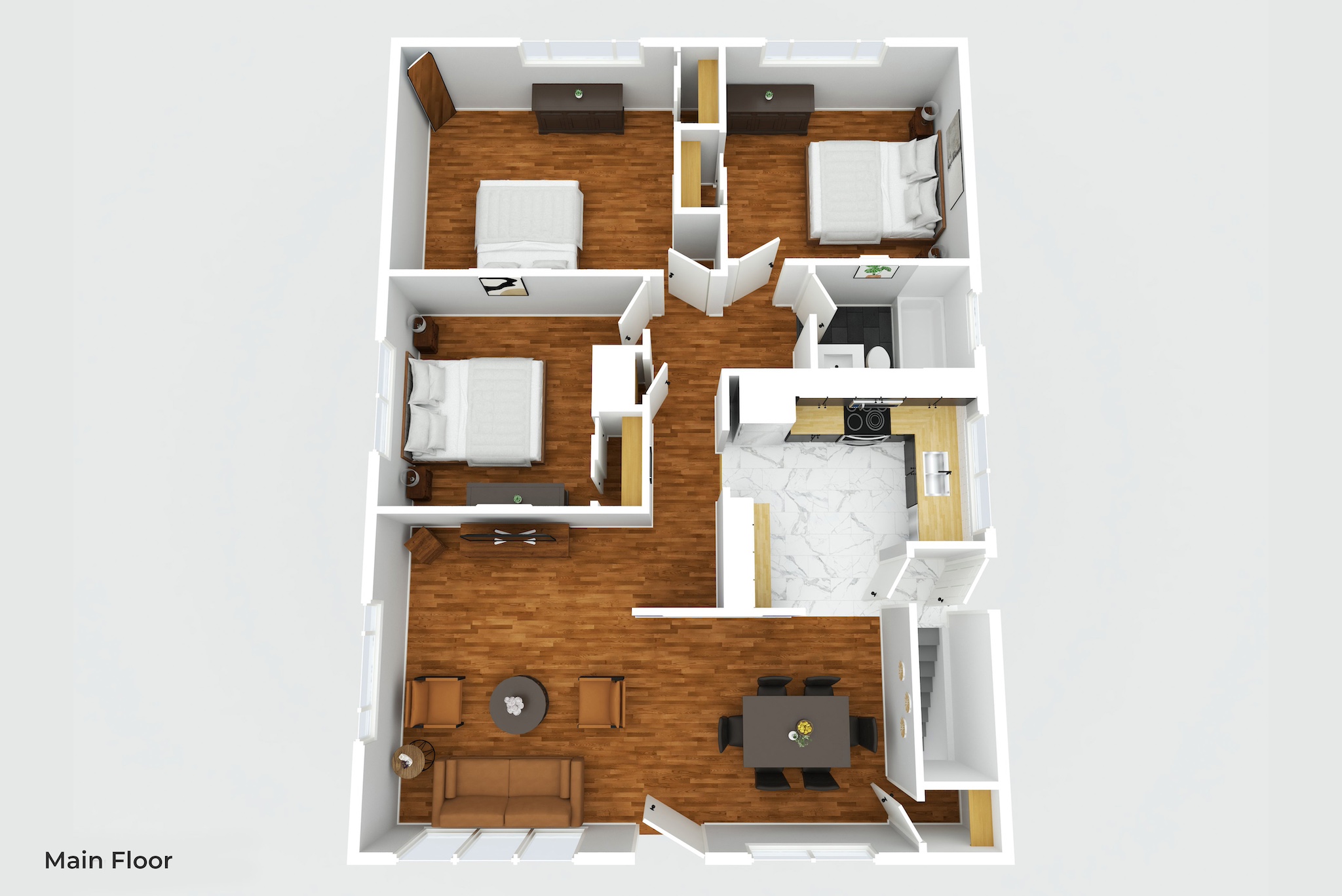 3 Bedrooms Bedrooms, ,1 BathroomBathrooms,Woodford Rentals,For Rent,1345